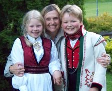 Linda-with-Norwegian-children