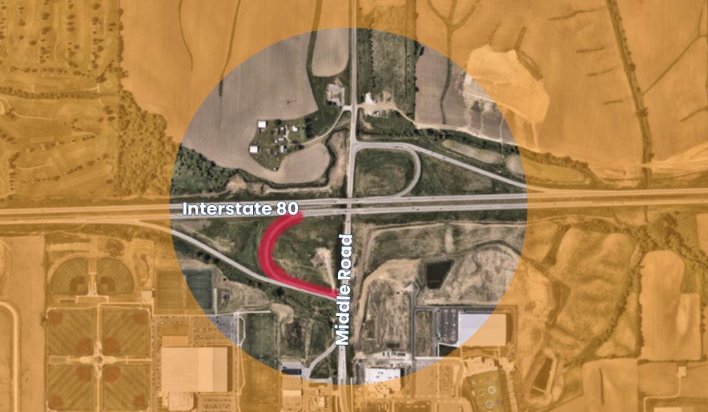 Eastbound Interstate on ramp closure March