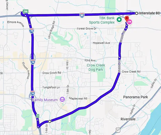 WB I Bettendorf Detour Map jpg